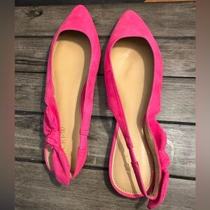 J Crew Slingbacks Hot Pink Size 10 NWOB
